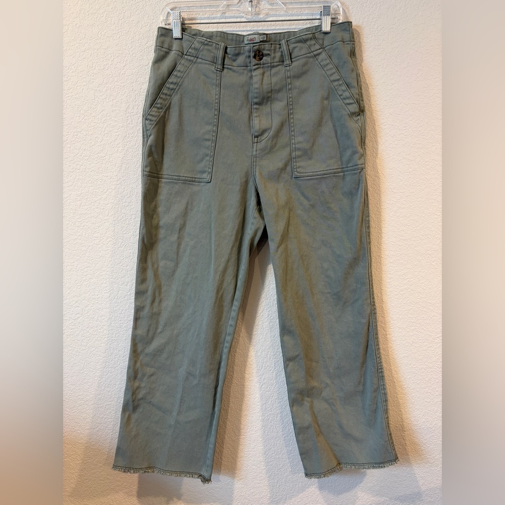 Faherty Women’s Green Utility Organic Cotton Pant - 30